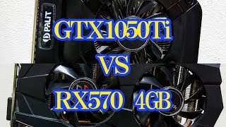 GTX1050Ti vs RX570 4GB [upl. by Bedad]