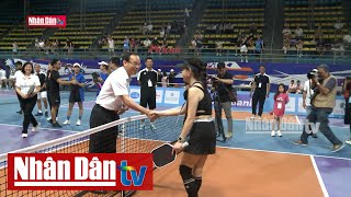 TP Hồ Chí Minh Bí thư Thành ủy dự khán Giải Pickleball tôn vinh phụ nữ và gia đình [upl. by Caddaric157]