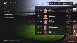 6° Giornata Fantafifamanager  Arsenal vs MCity [upl. by Atilegna]