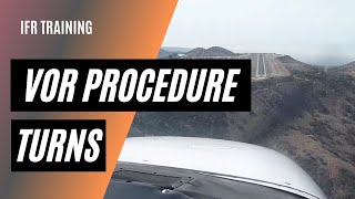 VOR Procedure Turns  Clearview Airport Circle to Land [upl. by Liponis]