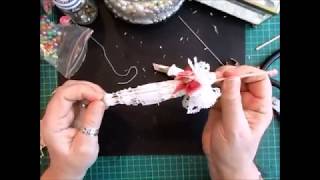 Pretty Doily Parasol Tutorial  jennings644 [upl. by Aehtna191]