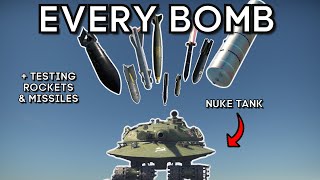 Testing Every Bomb Rocket  Missile against a Nuclear Tank Object 279 in War Thunder [upl. by Renard29]