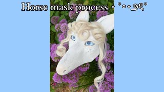 Therian Horse Mask Process ⋆˙⟡ [upl. by Lewis]