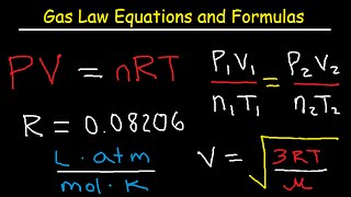 Gas Laws  Equations and Formulas [upl. by Keri]