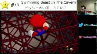 Super Mario 64 16 Star Guide  Swimming Beast In The Cavern Speedrun Strat [upl. by Kant]