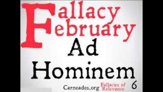 Ad Hominem Logical Fallacy [upl. by Staten]