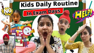 Kids Daily Routine In Exam Days  Ramneek Singh 1313  RS 1313 VLOGS [upl. by Cornelius]