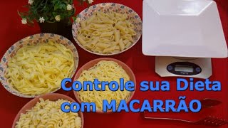 Saiba a quantidade e peso de macarrão por porção para sua dieta [upl. by Rimidalv467]