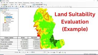 How to Perform Land Suitability Evaluation StepbyStep Tutorial Full [upl. by Aihsekat]