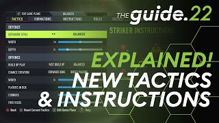 New Custom Tactics amp Instructions EXPLAINED in FIFA 22  Reach Your Potential With Various Combos [upl. by Rani313]