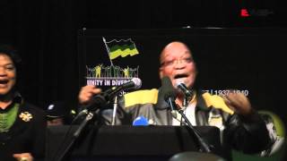 Zuma sings Umshini Wami at ANC Policy conference [upl. by Swetlana]