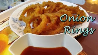 How To Make Onion Rings  Quick Easy Recipe  Tea Time Snack  in Hindi 2017 [upl. by Burk772]