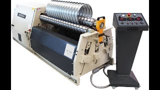 4RHMS 12220 4 Rolls Corrugated Hydraulic Plate Bending Machine [upl. by Ammadas]