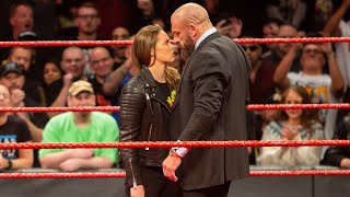 Ronda Rousey slams Triple H through table WWE Elimination Chamber 2018 [upl. by Kaslik]