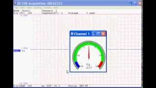 WinDaq Addon Angular Gauge Display [upl. by Ohcirej]
