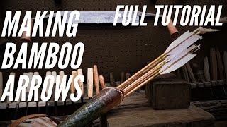 How To Make Bamboo Arrows with Antler Nocks [upl. by Chaunce636]