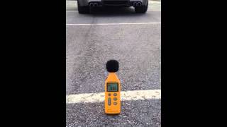 E60 M5 stock exhaust decibel meter reading [upl. by Ticon]