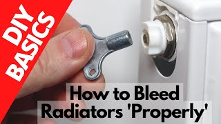 How to Bleed Radiators Properly [upl. by Newsom]