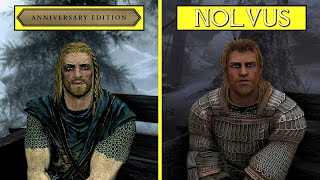 The Elder Scrolls V Skyrim Nolvus Mod vs Vanilla Anniversary RTX 4080 4K Ultra Graphics Comparison [upl. by Vlad]