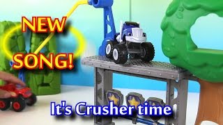 Blaze and the Monster Machines Theme Song Crusher Sing A Long Song [upl. by Letti]