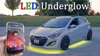 How To Install LED Underglow  Hyundai Elantra GT [upl. by Frydman]