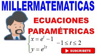 ecuaciones parametricas  curvas parametricas con geogebra  Ejemplo 2 Millermatematicas [upl. by Hctud]