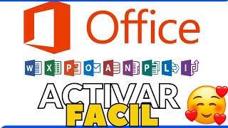 Como activar Microsoft Office Método Facil  EN UN MINUTO [upl. by Nnylg619]