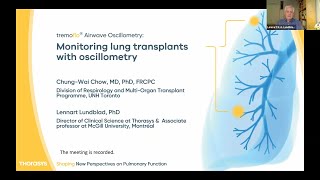 Webinar Learn more about Airwave Oscillometry in lung transplants patients [upl. by Grath]