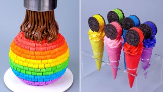 🔴LIVE🔴1000 Satisfying Rainbow Cake Decorating Ideas  Amazing Chocolate Cake Compilation [upl. by Idnil147]