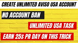 Create Unlimited Aviso USA Account Trick [upl. by Laine]