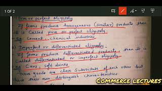 types of oligopoly  class 11 microeconomics notes [upl. by Nerty]