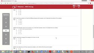 cocubes Quantitative Aptitude Test [upl. by Hazeghi]