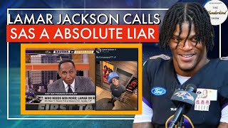 Lamar Jackson calls Stephen A Smith a LIAR and Stephen A is not happy 1302 [upl. by Airekal]