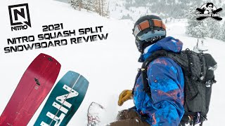 2021 Nitro Squash Split Snowboard Review [upl. by Anyk]