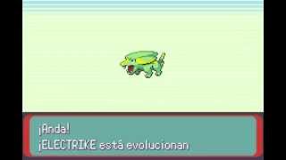 Pokémon Esmeralda  Electrike evoluciona a Manectric [upl. by Llenna]