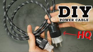 How To EASY Make HiFi Power Cable DIY [upl. by Assenyl]