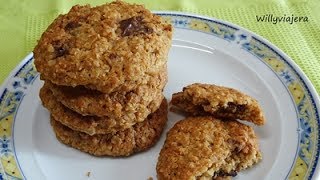 GALLETAS DE AVENA🍪🥥🍫 COCO Y CHOCOLATE🍪 [upl. by Corotto]