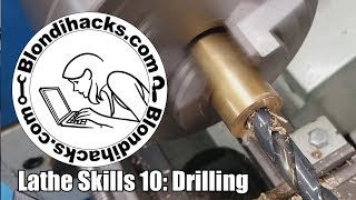 Metal Lathe Tutorial 10 Drilling [upl. by Ahsinel]