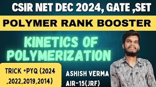 Degree of polymerization l Kinetics of polymerization l rank booster [upl. by Zetniuq]