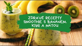 Zdravé recepty Smoothie s banánem a kiwi Fit recept Shorts [upl. by Drahnreb997]