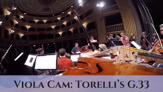 Viola Cam Torelli Sinfonia in C Major G33 I Allegro baroquemusic viola italianbaroque [upl. by Fradin818]