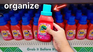 Public ASMR🧺Dollar Tree Shelf Organization Lofi TappingScratching [upl. by Crofoot]