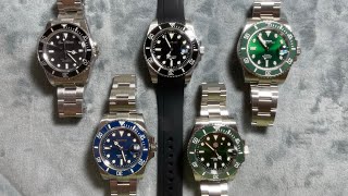 Submariner homage comparison Sugess Cronos San Martin [upl. by Ezitram373]