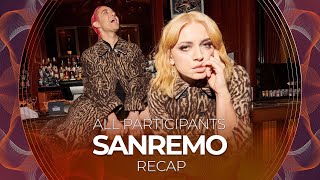 Sanremo 2022 Italy  All Participants  RECAP [upl. by Ecirual709]