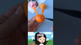 Create a charming bunny shaped lamp using just an orange peel and your mobile flashlight [upl. by Kelsy]