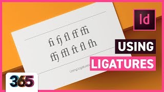 Ligatures  InDesign CC Tutorial 296365 [upl. by Norrab]