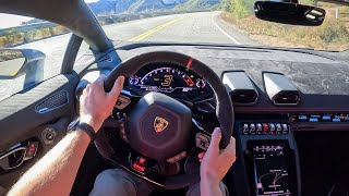 2023 Lamborghini Huracan Sterrato  POV Test Drive Binaural Audio [upl. by Healey468]