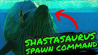 How To Spawn in A SHASTASAURUS on The Center in Ark Survival Ascended [upl. by Ylimme]