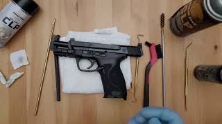 Gun Cleaning  Smith amp Wesson MampP M20 First cleaning [upl. by Alliber693]