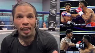 Gervonta Davis Reacts to Shakur Stevenson Lack Luster Performance vs Edwin De Los Santos [upl. by Joselyn]